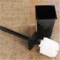 Toilet Brush Holder, Black, Stylish, Square